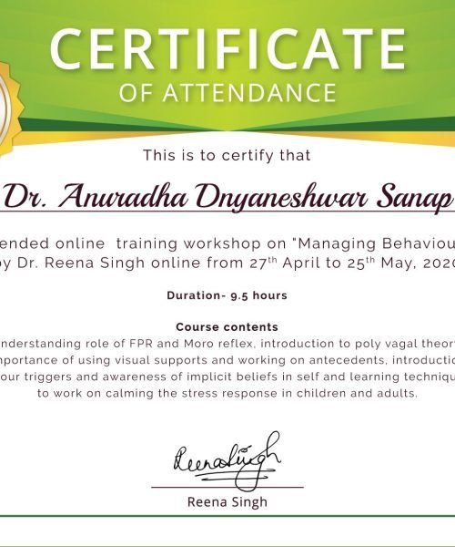 Managing Behaviour